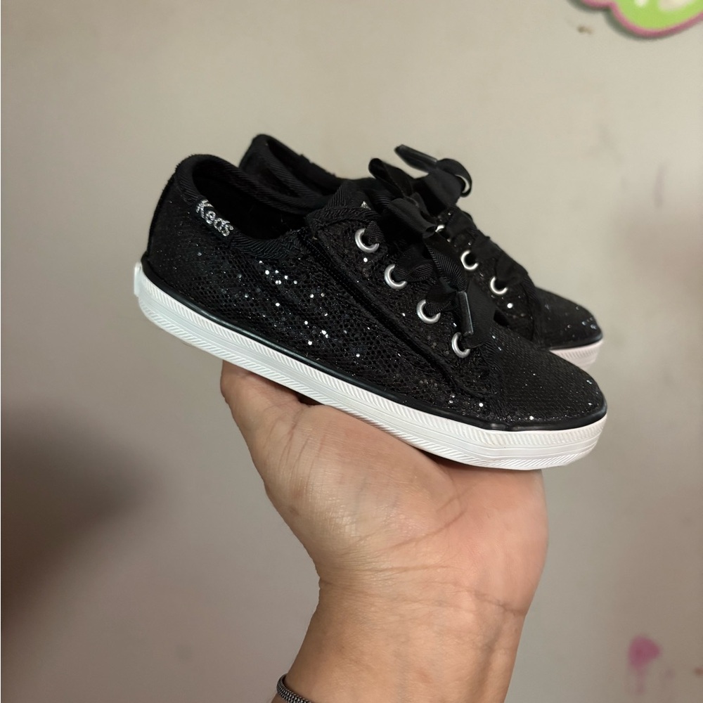 Keds Kids Black Glitter Sneakers